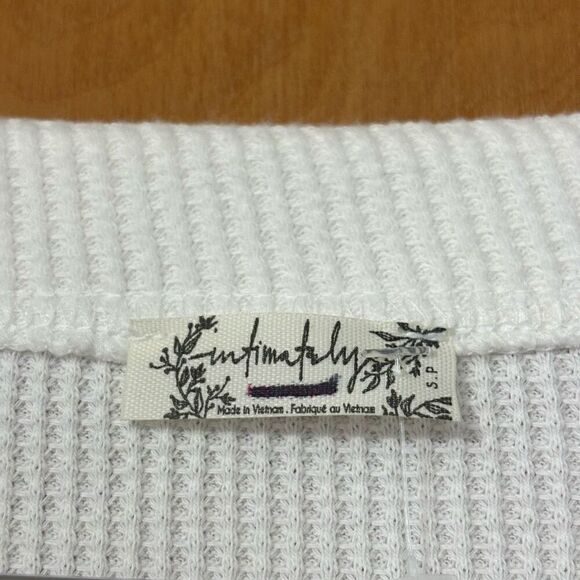 Free People On A Cloud ribbed Bodysuit ivory small new - Picture 6 of 11